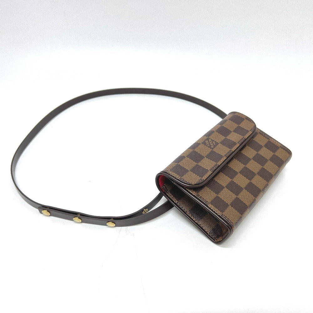 LOUIS VUITTON N51856 ポシェット フロランティーヌ SPOオーダー カバン バッグ ボディバッグ ウエストバッグ ダミエキャンバス レディース エベヌ ブラウン