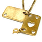 Dior Vintage Playing Card Chain Necklace, Strap, Metal, Women's, Gold