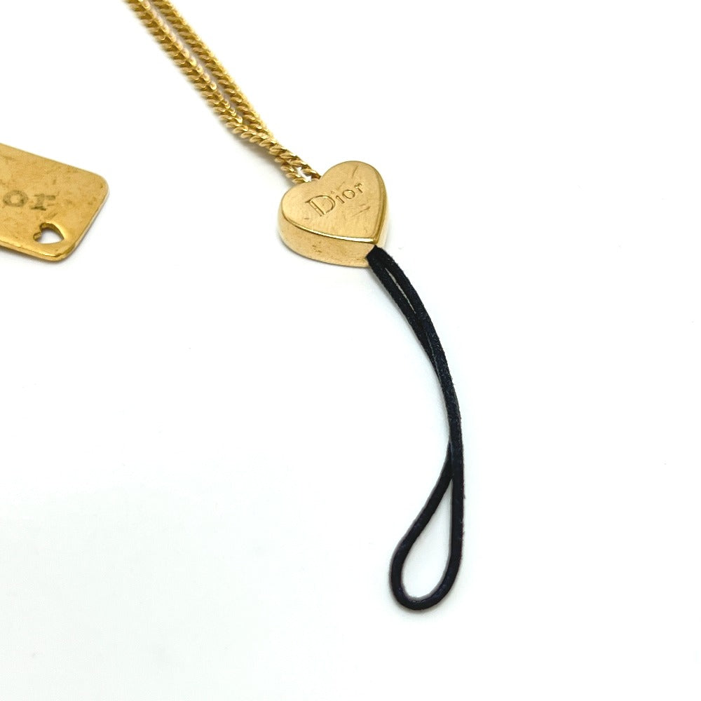 Dior Vintage Playing Card Chain Necklace, Strap, Metal, Women's, Gold