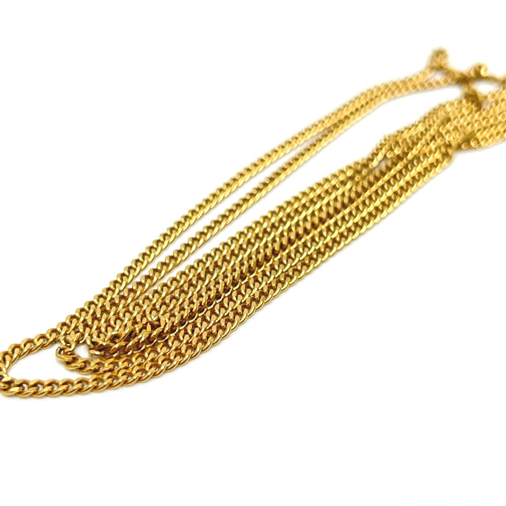 Dior Vintage Playing Card Chain Necklace, Strap, Metal, Women's, Gold