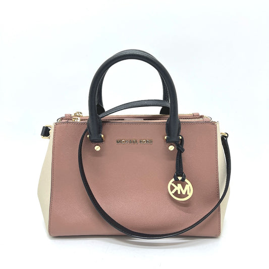 Michael Kors トリコロール ロゴ ハンドバッグ ハンドバッグ PVC レディース ホワイト