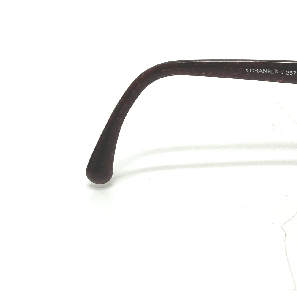 CHANEL 5267-A Coco Mark Eyeglasses Eyewear Sunglasses Plastic Women's Purple