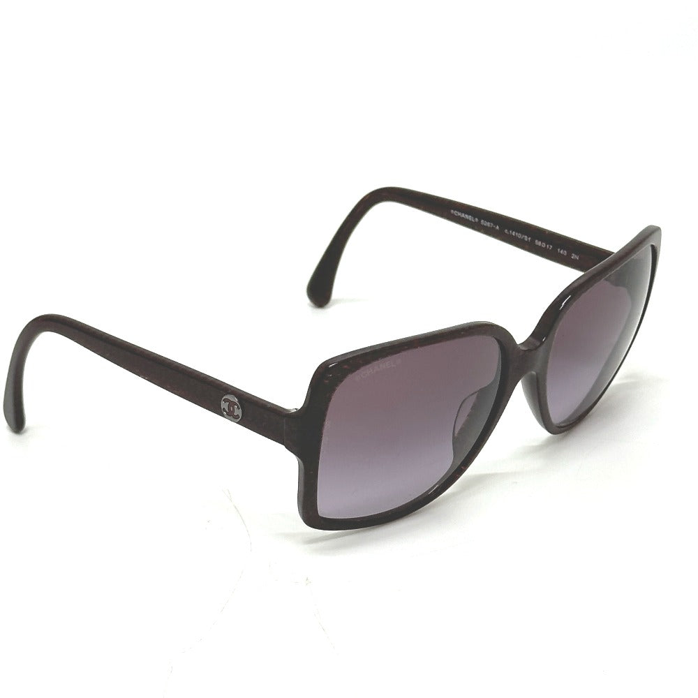 CHANEL 5267-A Coco Mark Eyeglasses Eyewear Sunglasses Plastic Women's Purple