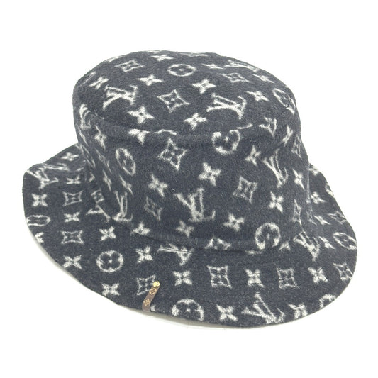 LOUIS VUITTON M76742 ボブ・キャリー オン アパレル ハット帽 帽子 バケットハット ボブハット ハット ウール レディース ブラック