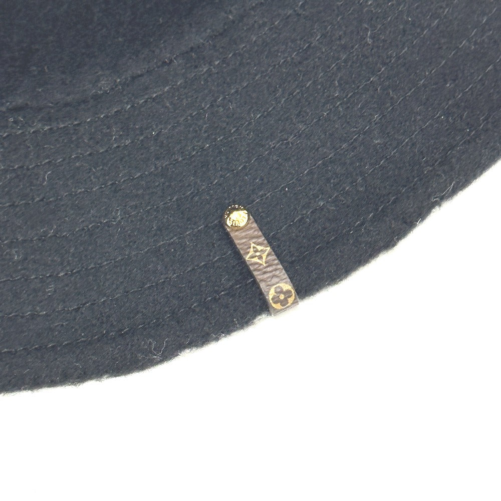 LOUIS VUITTON M76742 Bob Carry On Apparel Hat, Bucket Hat, Wool, Women's, Black
