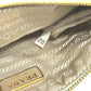 PRADA 1M1214 ロゴ リボン フラット クラッチバッグ メイクポーチ マルチポーチ 化粧ポーチ ポーチ サテン レディース ACQUA グリーン系