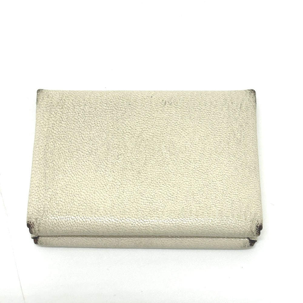 HERMES Calvi Duo Card Case, Coin Purse, Wallet, Business Card Holder, Coin Case, Bifold Wallet, Chevre Coromandel, Women's, Nata/Quebracho