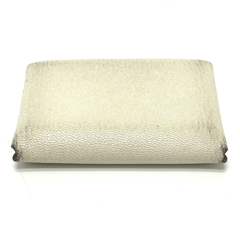 HERMES Calvi Duo Card Case, Coin Purse, Wallet, Business Card Holder, Coin Case, Bifold Wallet, Chevre Coromandel, Women's, Nata/Quebracho
