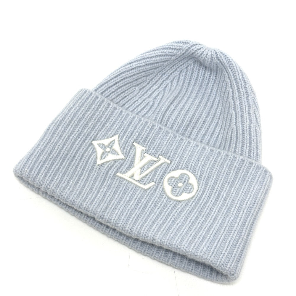 LOUIS VUITTON M93262 Beanie - LV Headline Beanie Hat, Knit Cap, Wool, Women's, Blue Ciel
