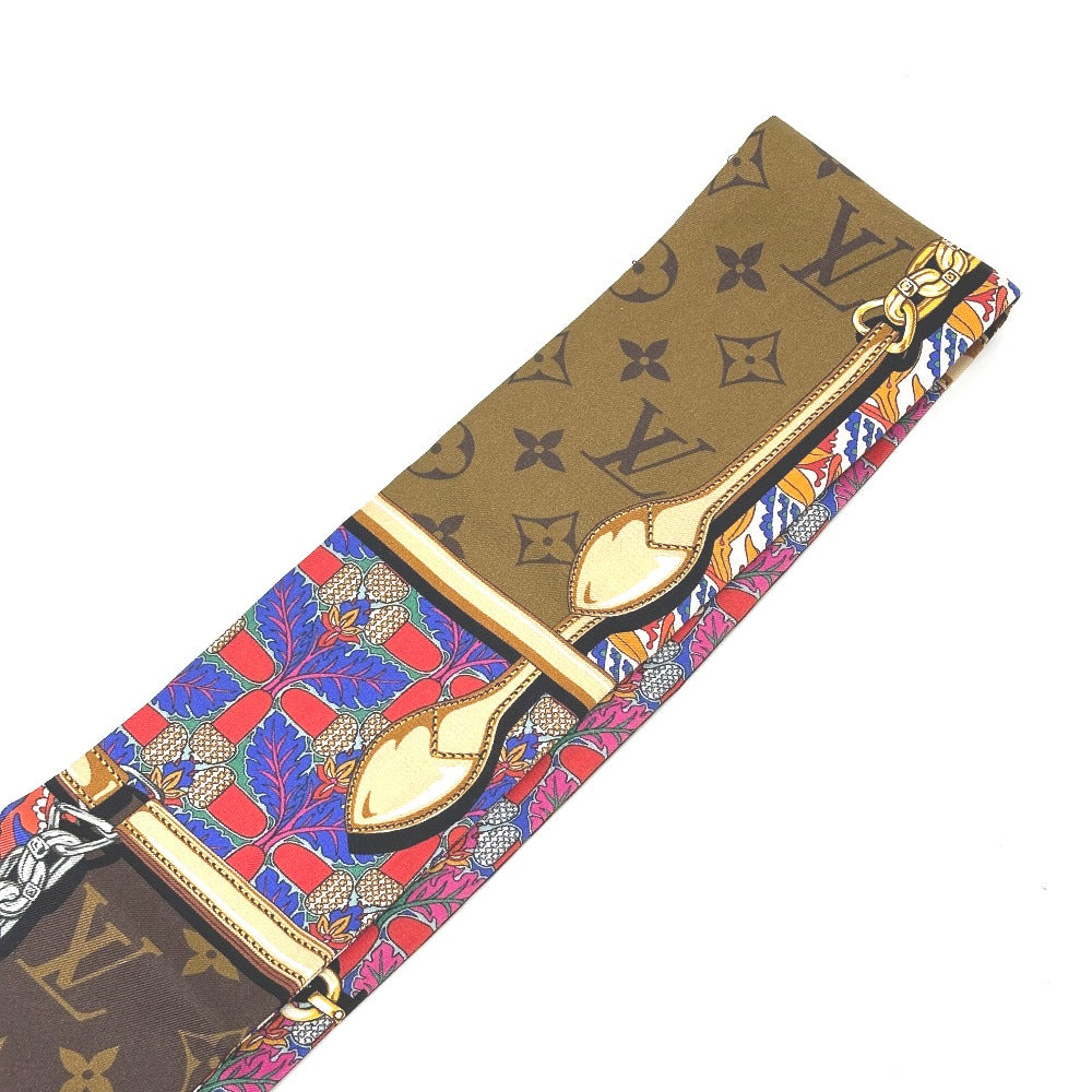 LOUIS VUITTON M76104 Bandeau Confidential Garden Bandeau Scarf, Silk, Women's, Brown
