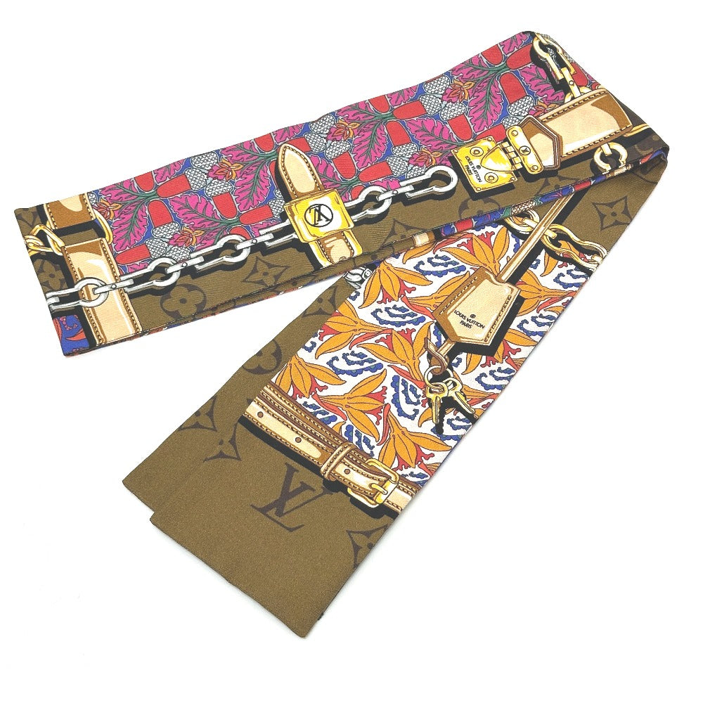 LOUIS VUITTON M76104 Bandeau Confidential Garden Bandeau Scarf, Silk, Women's, Brown