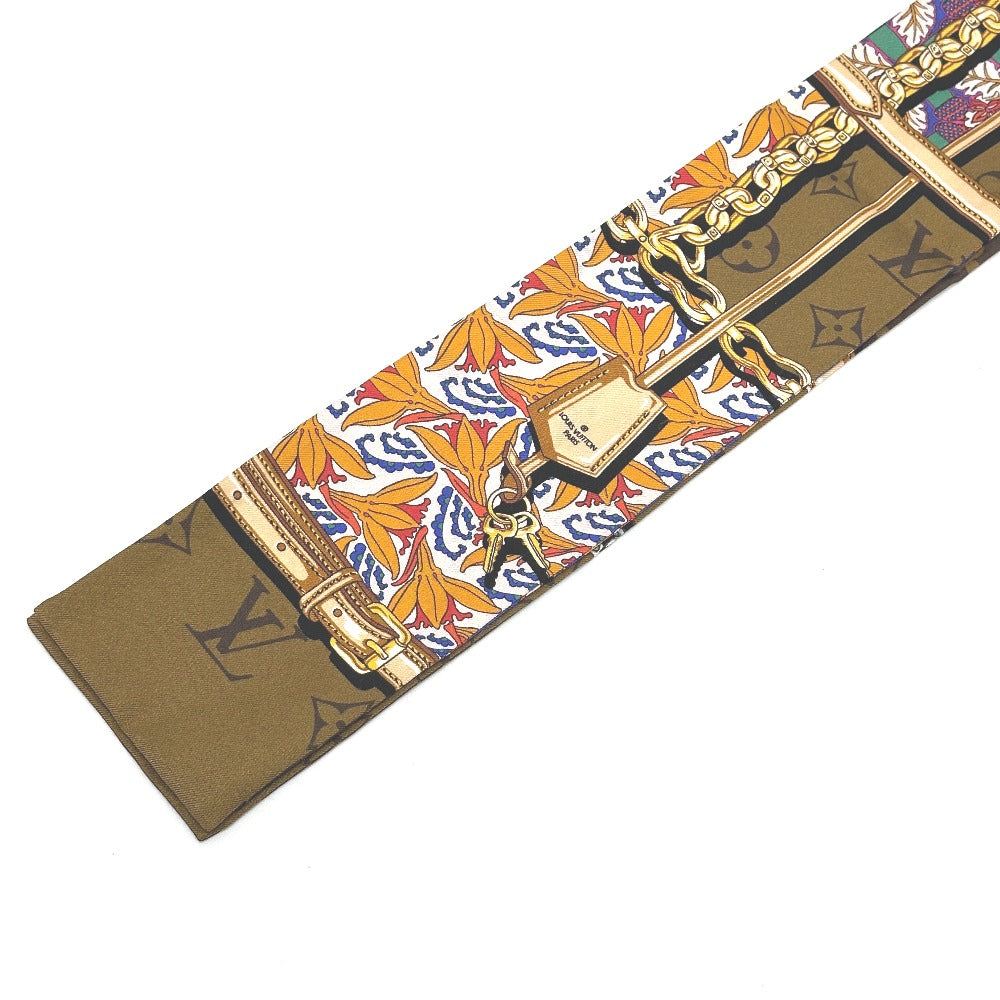 LOUIS VUITTON M76104 Bandeau Confidential Garden Bandeau Scarf, Silk, Women's, Brown