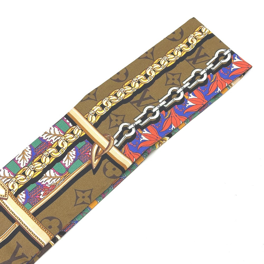 LOUIS VUITTON M76104 Bandeau Confidential Garden Bandeau Scarf, Silk, Women's, Brown
