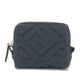 FENDI 8N0179 FF Logo Zucca Embossed Makeup Pouch, Cosmetic Pouch, Small Item Case, Canvas, Women's, Black