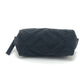 FENDI 8N0179 FF Logo Zucca Embossed Makeup Pouch, Cosmetic Pouch, Small Item Case, Canvas, Women's, Black
