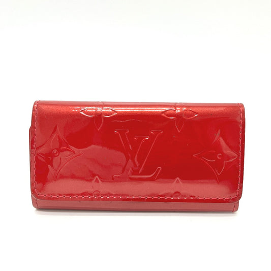 LOUIS VUITTON M91211 ミュルティクレ4 ミュルティクレ 4 鍵 4P 4連 キーケース モノグラムヴェルニ レディース ポムダム―ル レッド
