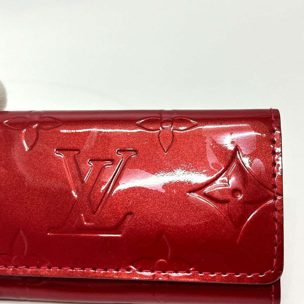 LOUIS VUITTON M91211 ミュルティクレ4 ミュルティクレ 4 鍵 4P 4連 キーケース モノグラムヴェルニ レディース ポムダム―ル レッド
