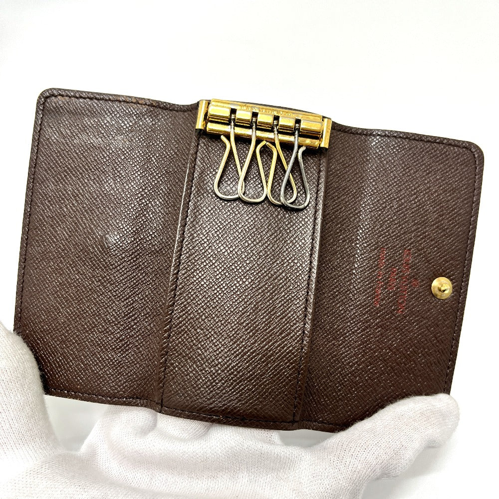 LOUIS VUITTON N62631 ミュルティクレ 4 4連 鍵 キーケース ダミエキャンバス レディース ブラウン