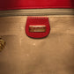 GUCCI 004-113-0364 Old Gucci GG Pattern Bag, 2-Way, Second Bag, Clutch, Shoulder Bag, PVC/Leather, Women's, Red