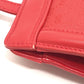 GUCCI 004-113-0364 Old Gucci GG Pattern Bag, 2-Way, Second Bag, Clutch, Shoulder Bag, PVC/Leather, Women's, Red