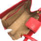 GUCCI 004-113-0364 Old Gucci GG Pattern Bag, 2-Way, Second Bag, Clutch, Shoulder Bag, PVC/Leather, Women's, Red