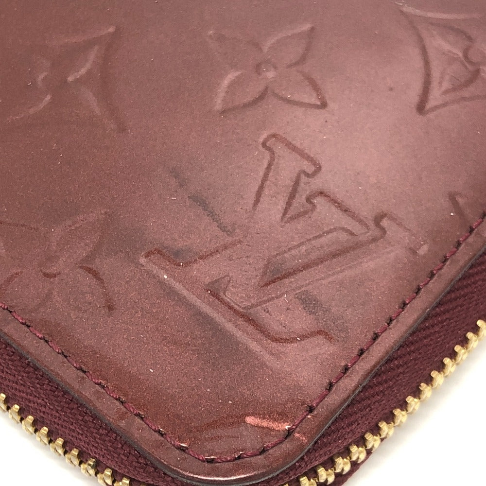 LOUIS VUITTON M93522 Zippy Wallet, Round Zipper Long Wallet, Monogram Vernis, Women's, Amarante