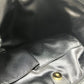 COACH F19453 Logo Plate Shoulder Bag Handbag Leather Women's Black