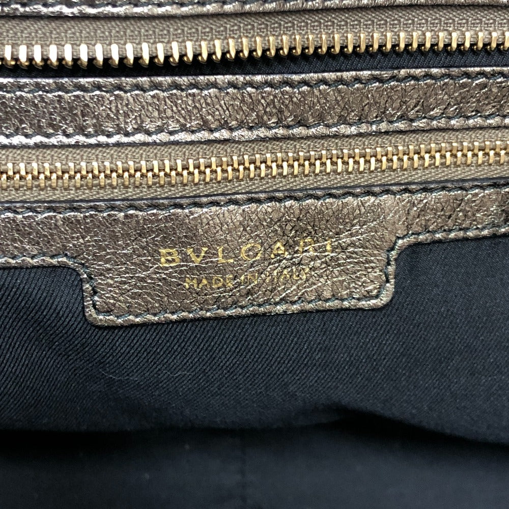 BVLGARI モネーテ ナッパプリセ カバン バッグ チェーン 肩掛け ショルダーバッグ トートバッグ レザー レディース ゴールド