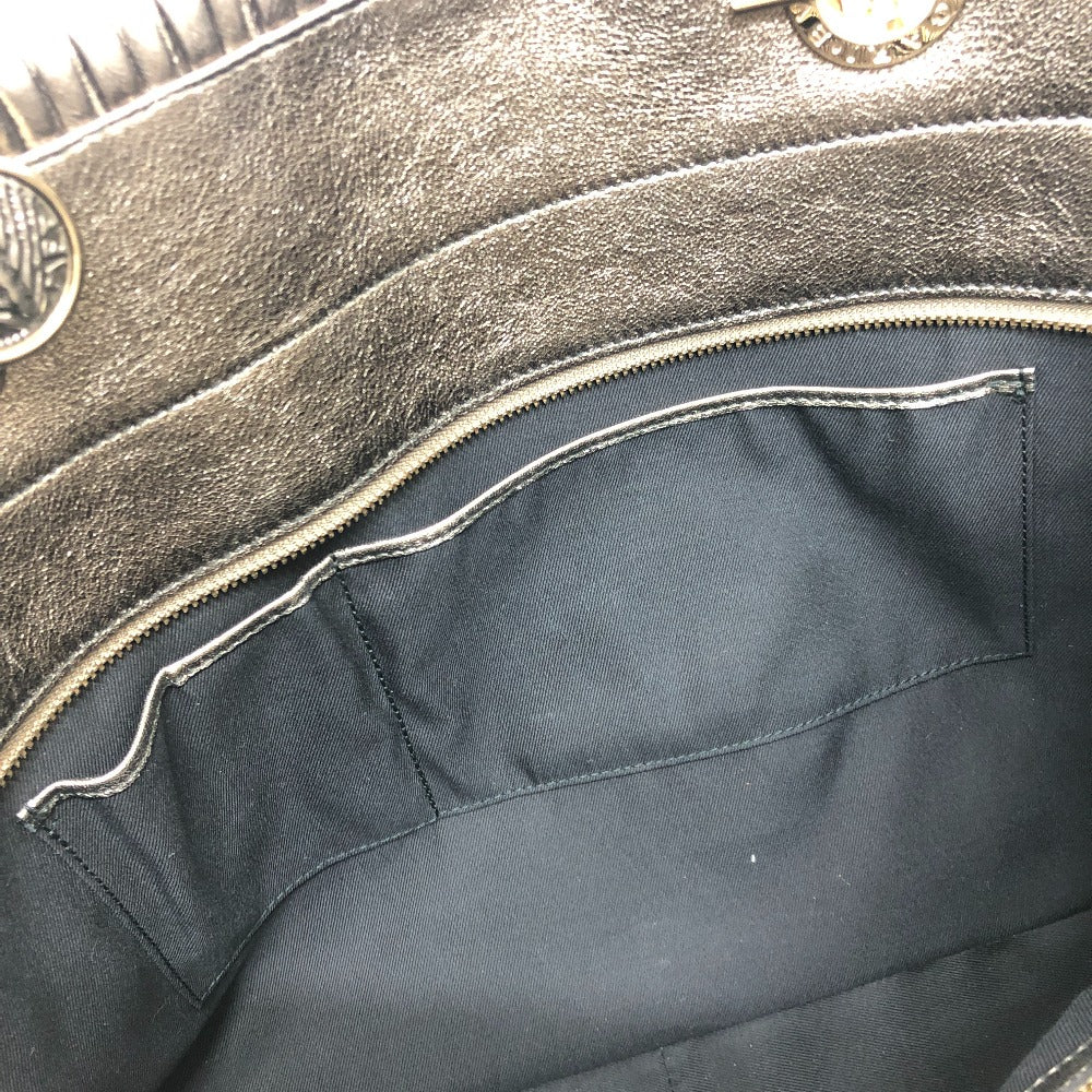 BVLGARI モネーテ ナッパプリセ カバン バッグ チェーン 肩掛け ショルダーバッグ トートバッグ レザー レディース ゴールド
