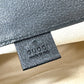 GUCCI 284156 Crest Logo Handbag Canvas/Leather Women's Beige/Black