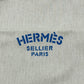 HERMES ロゴ アリーヌPM 肩掛け カバン ショルダーバッグ キャンバス レディース ベージュ×ブルー