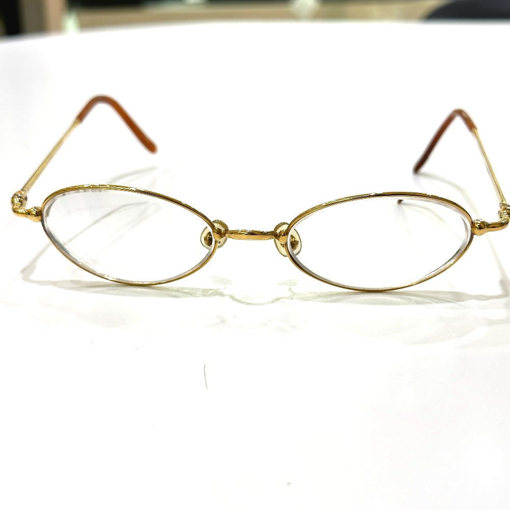 CARTIER トリニティ メガネ アイウェア 度あり 眼鏡 メタル レディース ゴールド