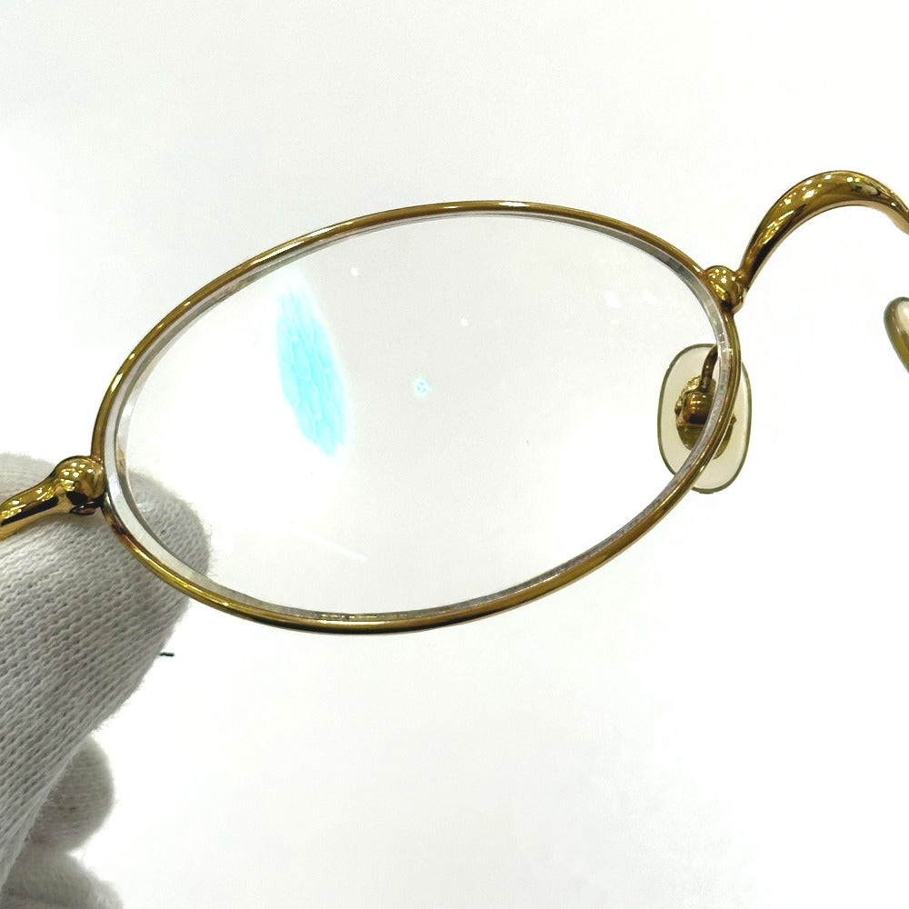 CARTIER トリニティ メガネ アイウェア 度あり 眼鏡 メタル レディース ゴールド
