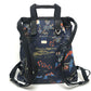 BALLY 6231718 Nature All-Over Print 2-Way Backpack Bag Rucksack Nylon/Leather Men's Blue