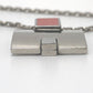 HERMES H motif Eileen Pendant Chain Accessory Necklace Metal Ladies Silver