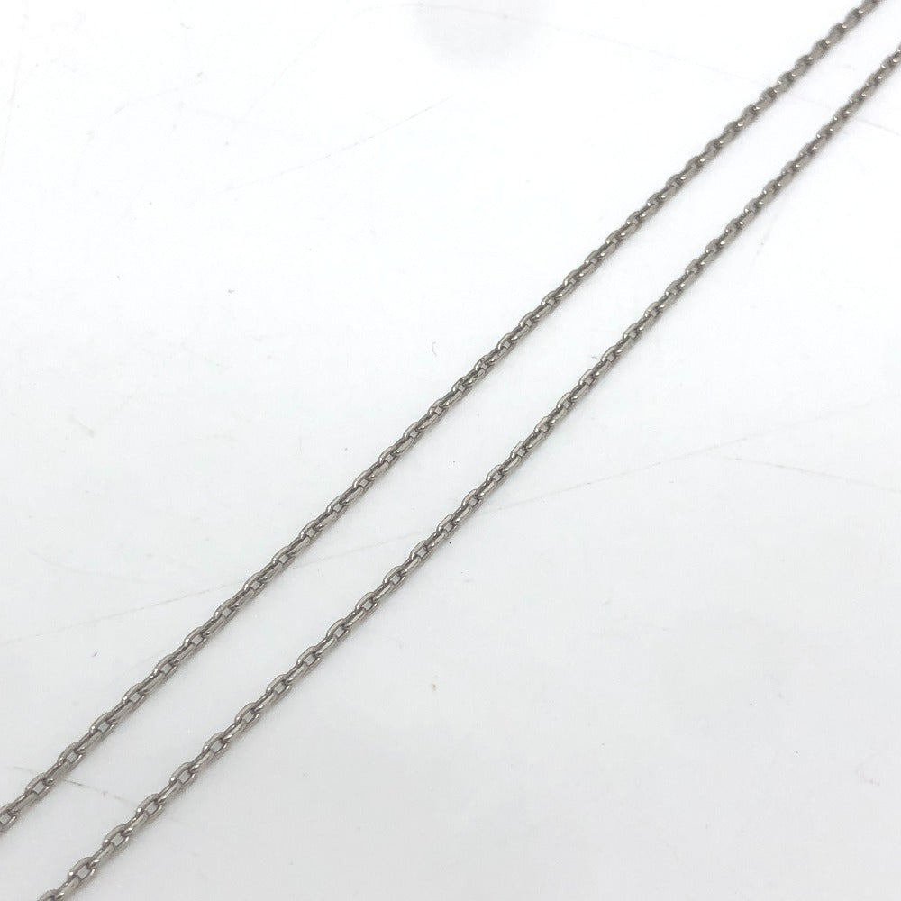 HERMES H motif Eileen Pendant Chain Accessory Necklace Metal Ladies Silver