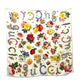 GUCCI Flora line Flowers Insects Fashion Accessories Apparel Floral Large Scarf Silk Women's Beige