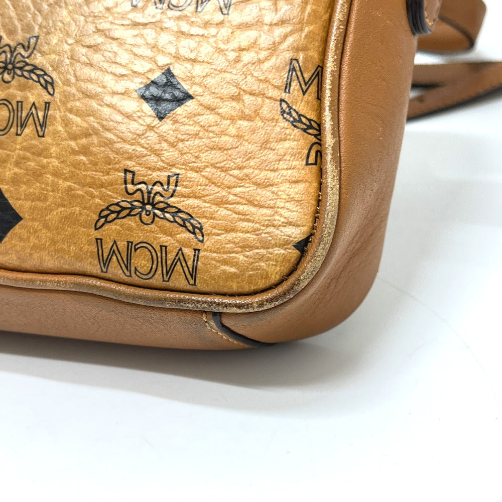 MCM MWR25VI20C0001 Visetos Bag Shoulder Bag Leather Women's Brown