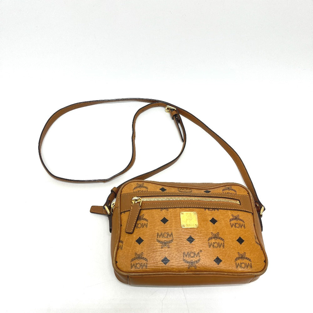 MCM MWR25VI20C0001 Visetos Bag Shoulder Bag Leather Women's Brown