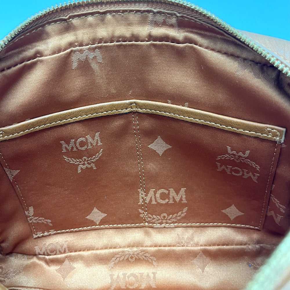 MCM MWR25VI20C0001 Visetos Bag Shoulder Bag Leather Women's Brown