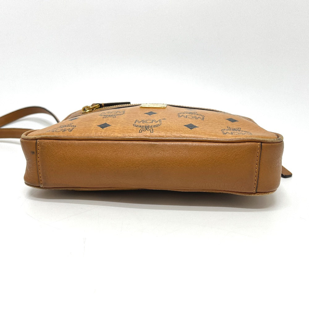 MCM MWR25VI20C0001 Visetos Bag Shoulder Bag Leather Women's Brown