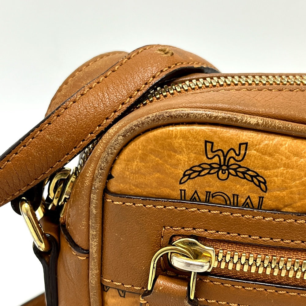 MCM MWR25VI20C0001 Visetos Bag Shoulder Bag Leather Women's Brown