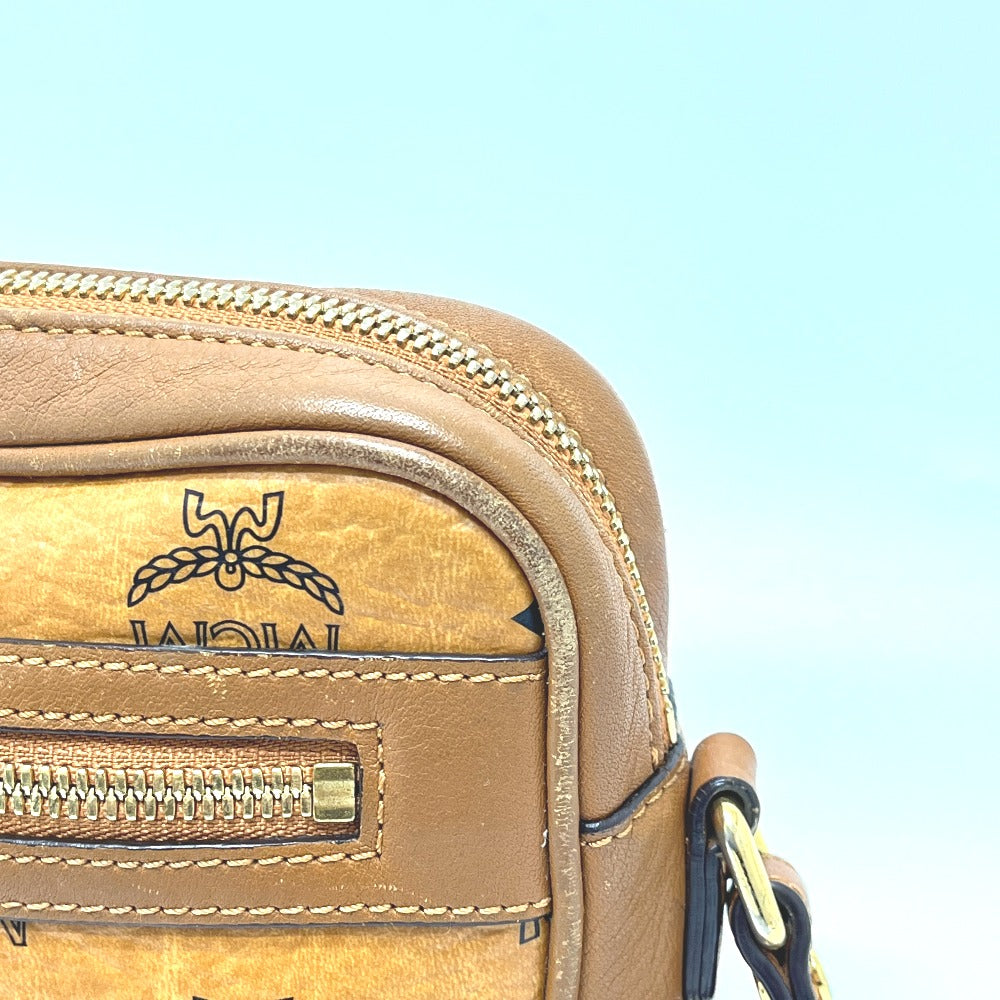 MCM MWR25VI20C0001 Visetos Bag Shoulder Bag Leather Women's Brown