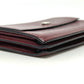 HERMES Sellier Business Card Holder Card Case Leather Women's Rouge H Silver Hardware