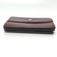 HERMES Sellier Business Card Holder Card Case Leather Women's Rouge H Silver Hardware