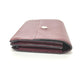 HERMES Sellier Business Card Holder Card Case Leather Women's Rouge H Silver Hardware