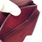 HERMES Sellier Business Card Holder Card Case Leather Women's Rouge H Silver Hardware