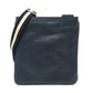 BALLY Flat Bag, Adjustable Crossbody Shoulder Bag, Leather, Unisex, Navy