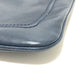 BALLY Flat Bag, Adjustable Crossbody Shoulder Bag, Leather, Unisex, Navy