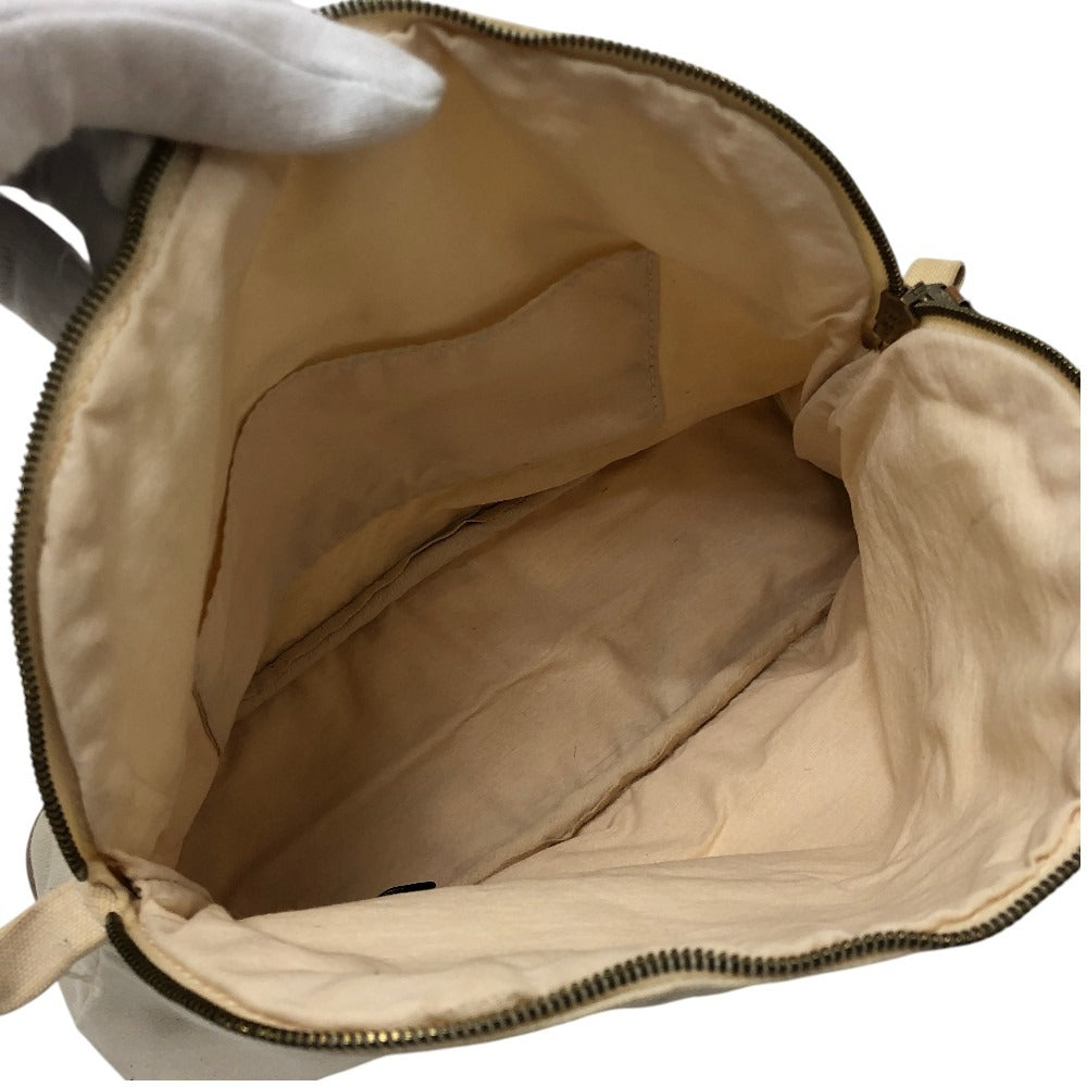 HERMES Bolide Pouch MM Bolide Pouch MM Accessory Case Makeup Pouch Cosmetic Pouch Pouch Canvas Women's White